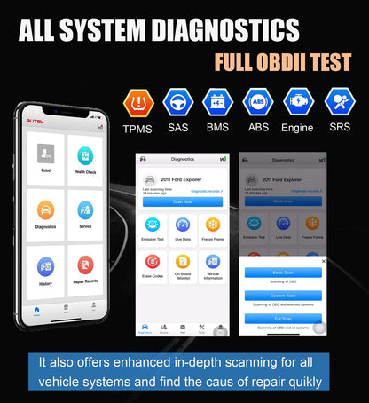 Autel MaxiAP AP2500 Bluetooth OBD2 Scanner – 5 Service Functions & 45+ Brands