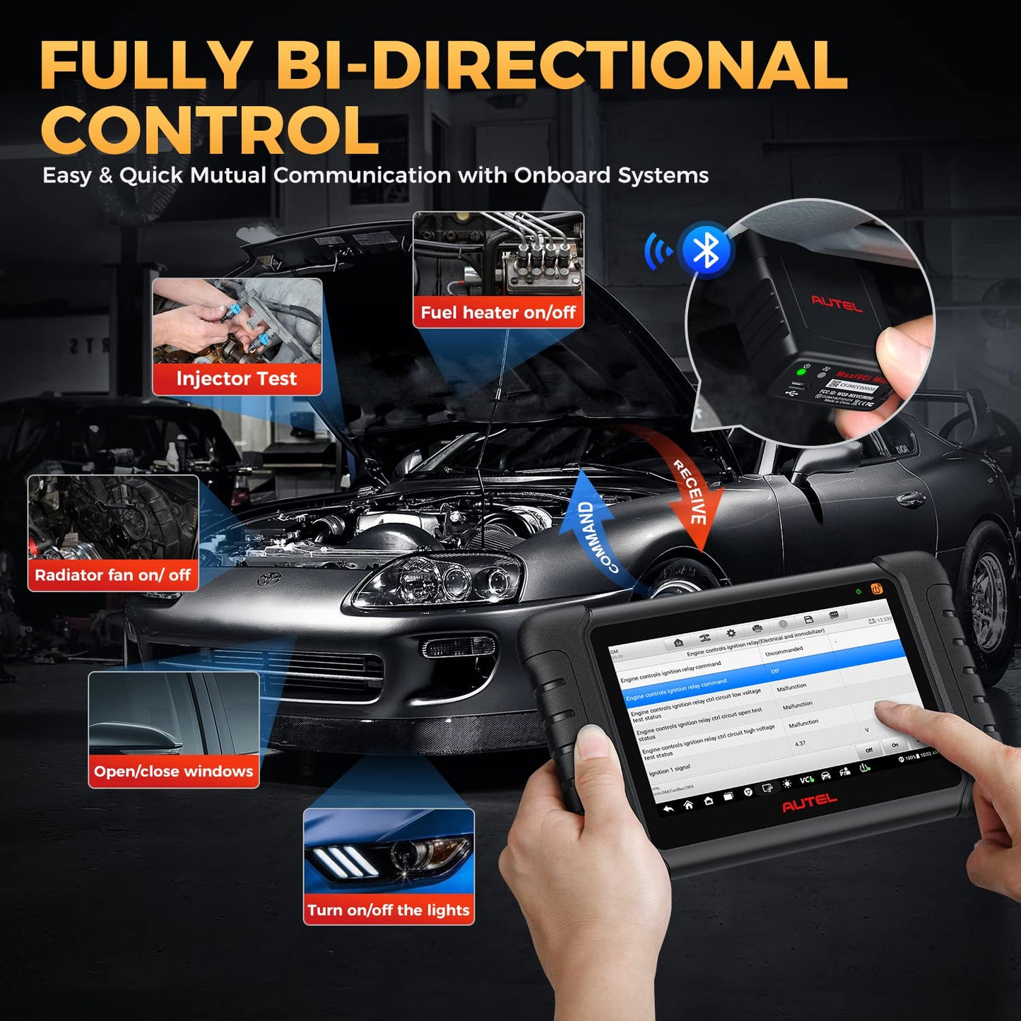 Autel MaxiCheck MX808S-TS Scanner – TPMS, 3000+ Tests & 30+ Services