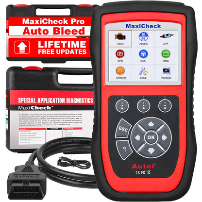 Autel MaxiCheck PRO AutoBleed Scanner – ABS SRS Reset & OBDII Tool