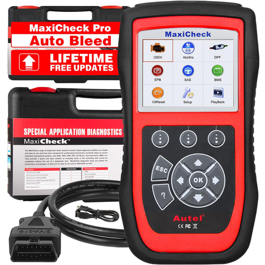 Autel MaxiCheck PRO AutoBleed Scanner – ABS SRS Reset & OBDII Tool