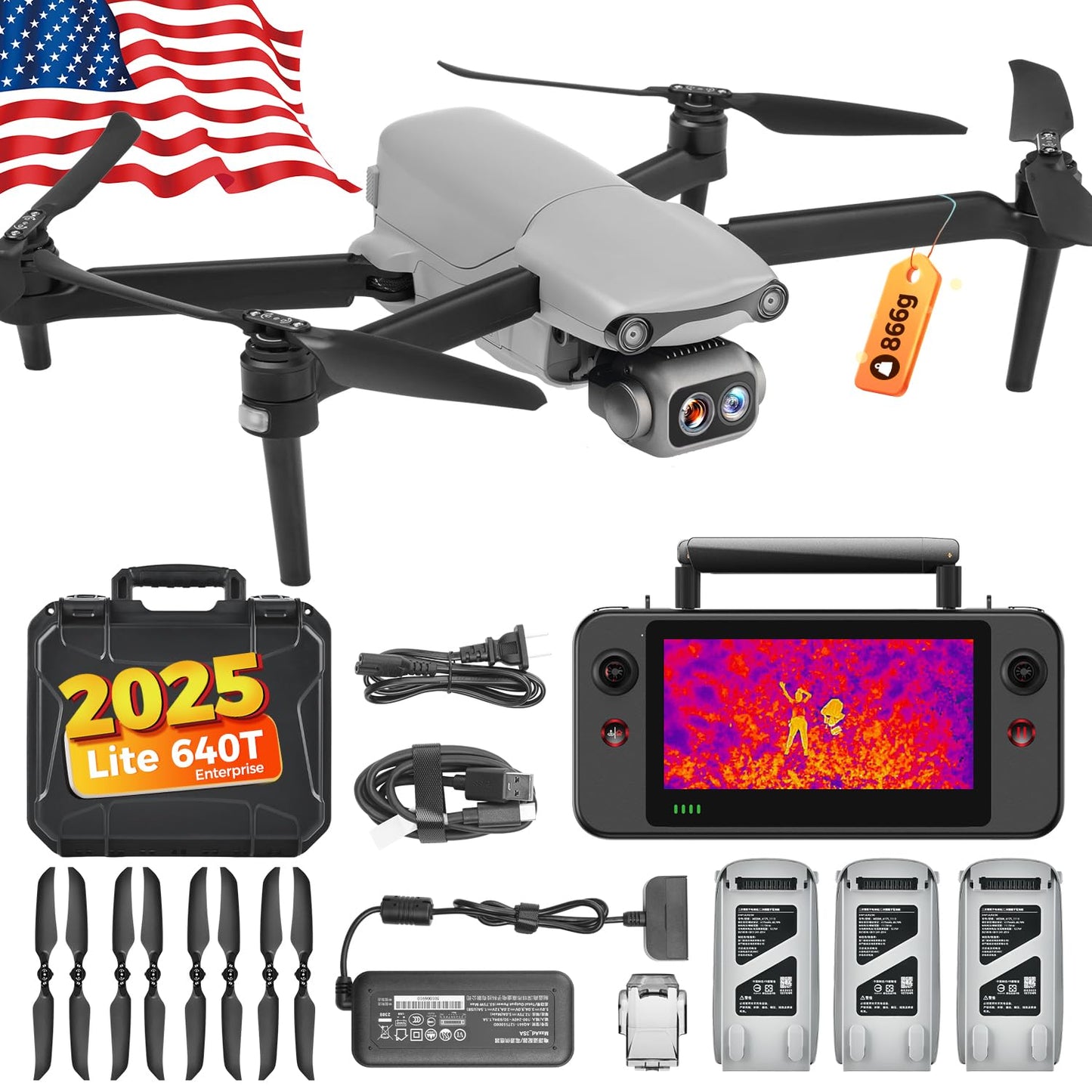 Autel EVO Lite 640T Enterprise Drone with Thermal & 48MP Camera