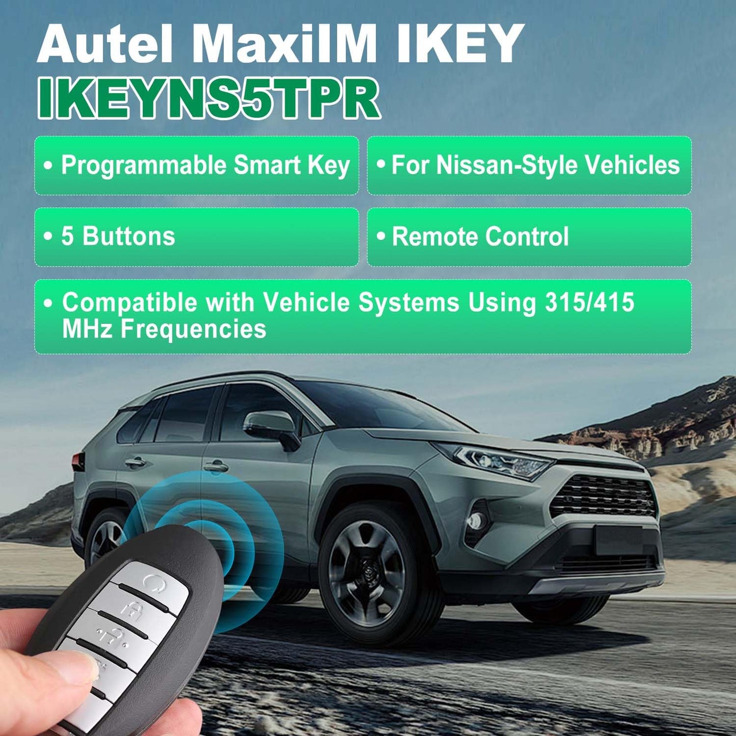 Autel IKEYNS5TPR Nissan Smart Key – 5 Button, Programmable