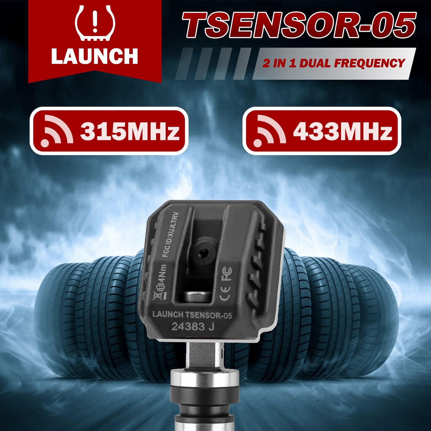 LAUNCH TSENSOR-05 TPMS Sensors 4-Pack 315/433MHz