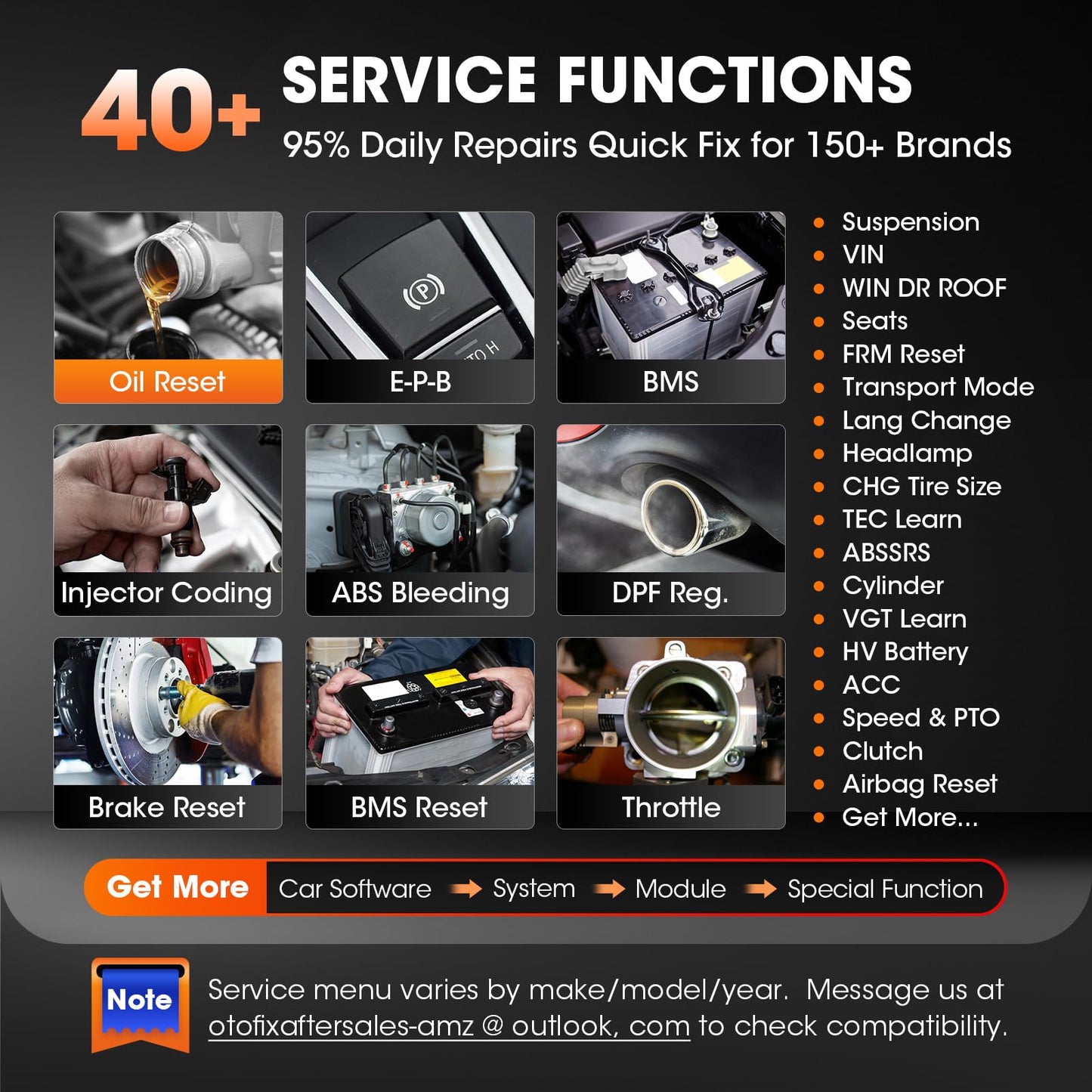 OTOFIX D1 Car Diagnostic Scanner 2025 with ECU Coding & 40+ Resets