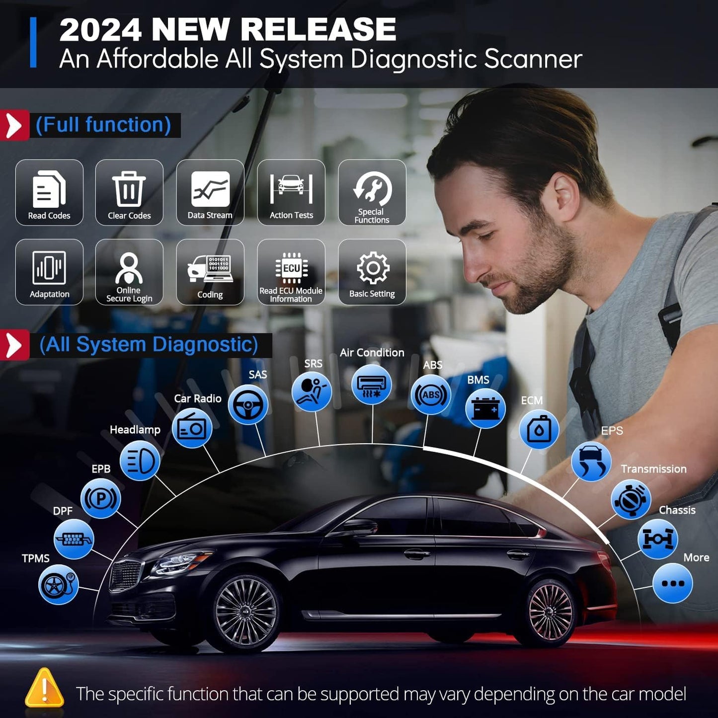 Thinkdiag2 OBD2 Scanner with ECU Coding & 15 Reset Functions