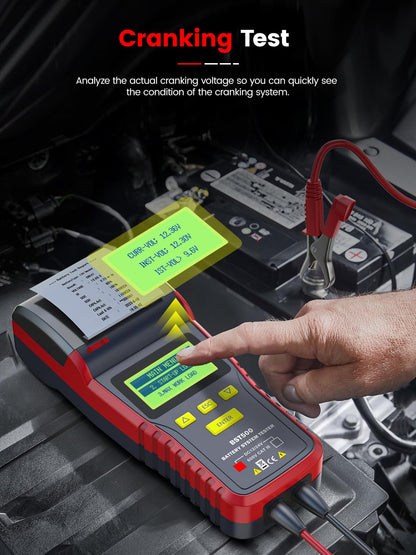 ANCEL BST500 12V/24V Car Battery Tester with Printer & Analyzer