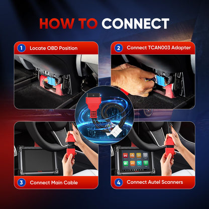 Autel TCAN003 Tesla OBD2 Adapter Cable for Model 3/Y/S/X