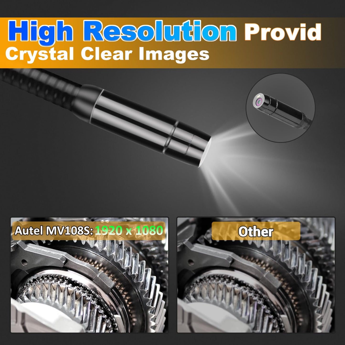 Autel MaxiVideo MV108S Digital Inspection Camera 2025 – Waterproof Endoscope