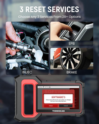 ThinkScan Plus S4 OBD2 Scanner – 5 System Code Reader