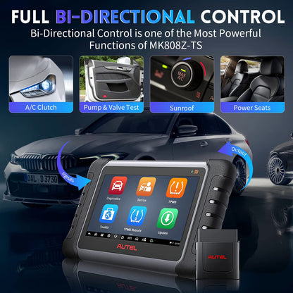 Autel MaxiCOM MK808Z-TS Android 11 Bi-Directional TPMS Scan Tool