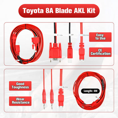 Autel 8A AKL Cable for Toyota Non-Smart Key Adapter – Compatible with APB112 & G-Box