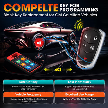 Autel GM 5-Button Programmable Key Fob for Cadillac & Chevy