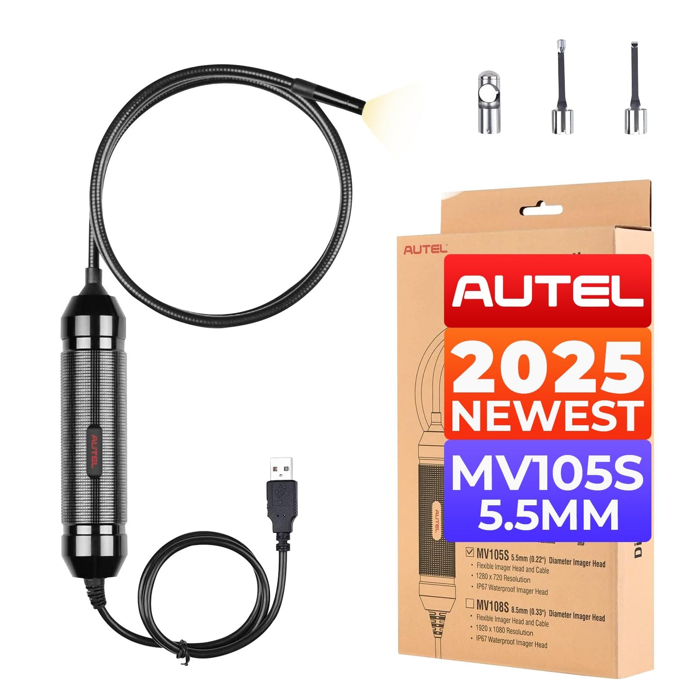Autel MaxiCheck MX900 Scanner + Free MV108 Videoscope (2025)