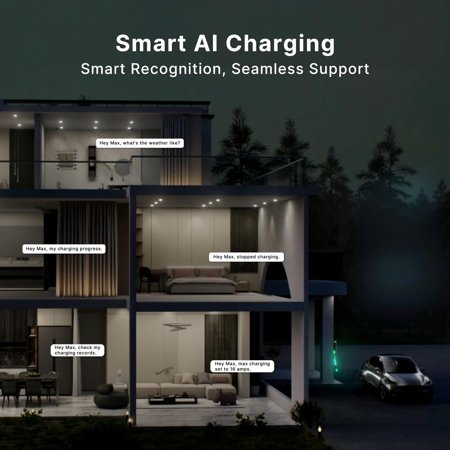 Autel 50A Level 2 EV Charger – NACS Tesla-Ready, 240V Smart Home Station