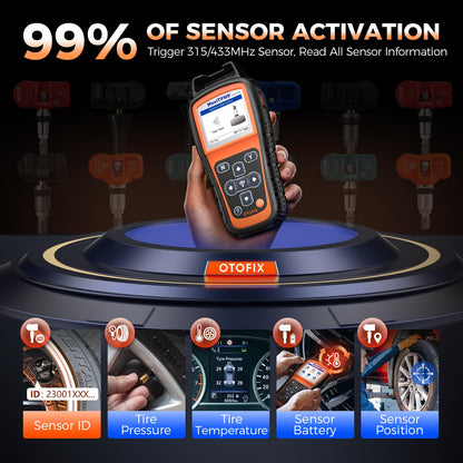 OTOFIX TireGO 808 TPMS Programmer & Diagnostic Tool with Lifetime Updates