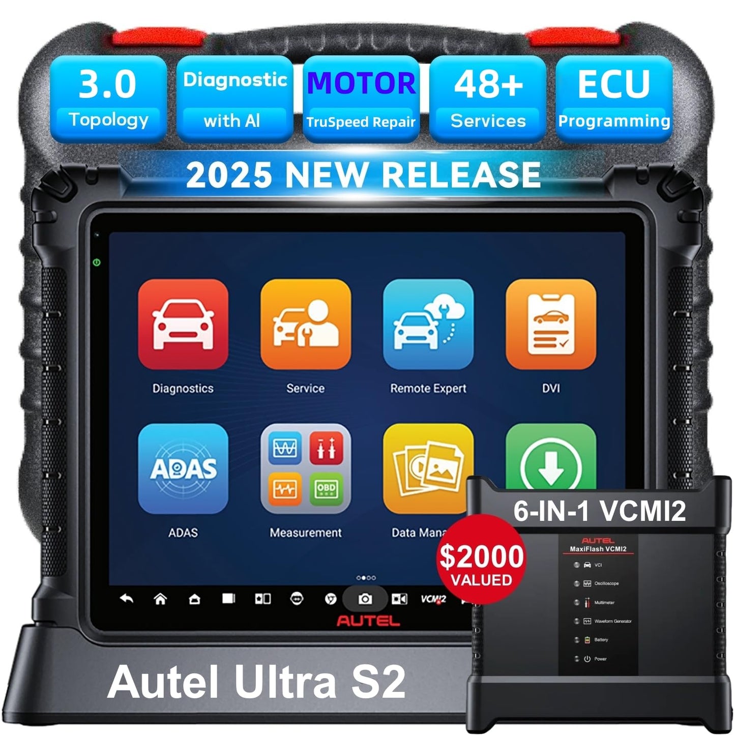 Autel MaxiSys Ultra S2 2025 Scanner | AI Diagnostics + VCMI2