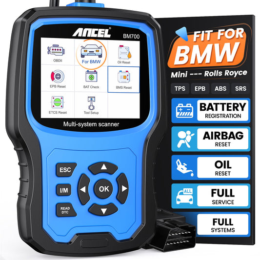 Ancel BM700 BMW Full System OBD2 Scanner with Battery Reset