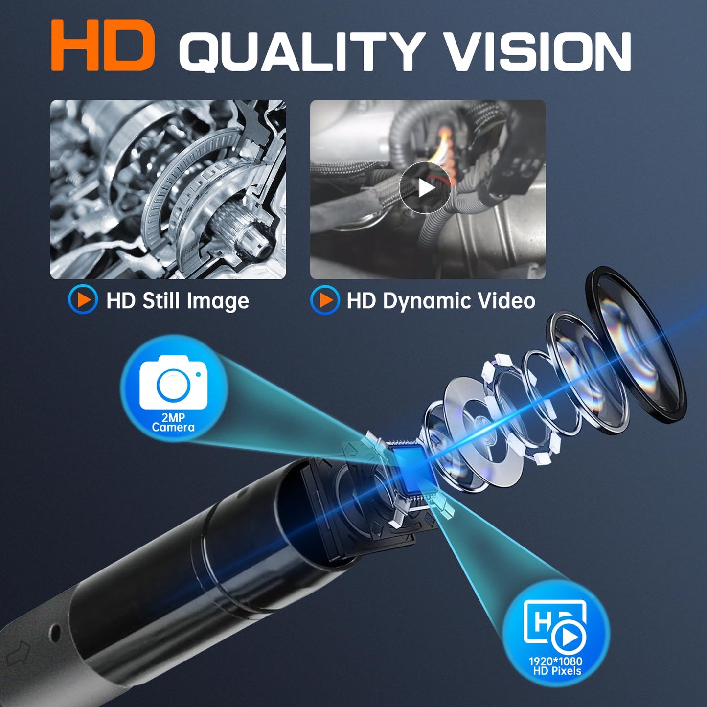 Autel MV108S USB Borescope HD Inspection Camera 2025