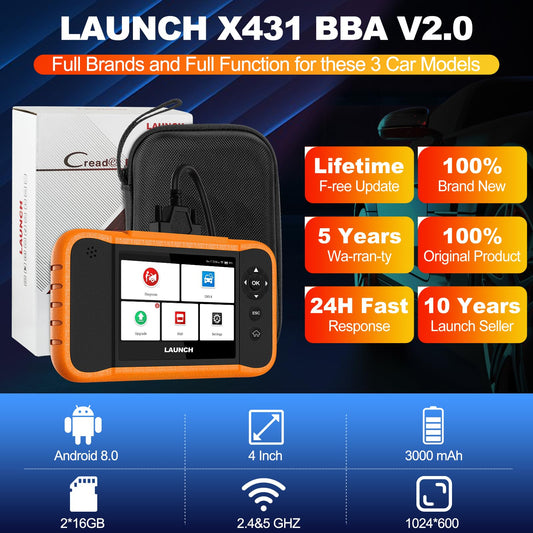 LAUNCH X431 Creader Elite BBA 2.0 BMW Benz VW Audi Scanner 2025