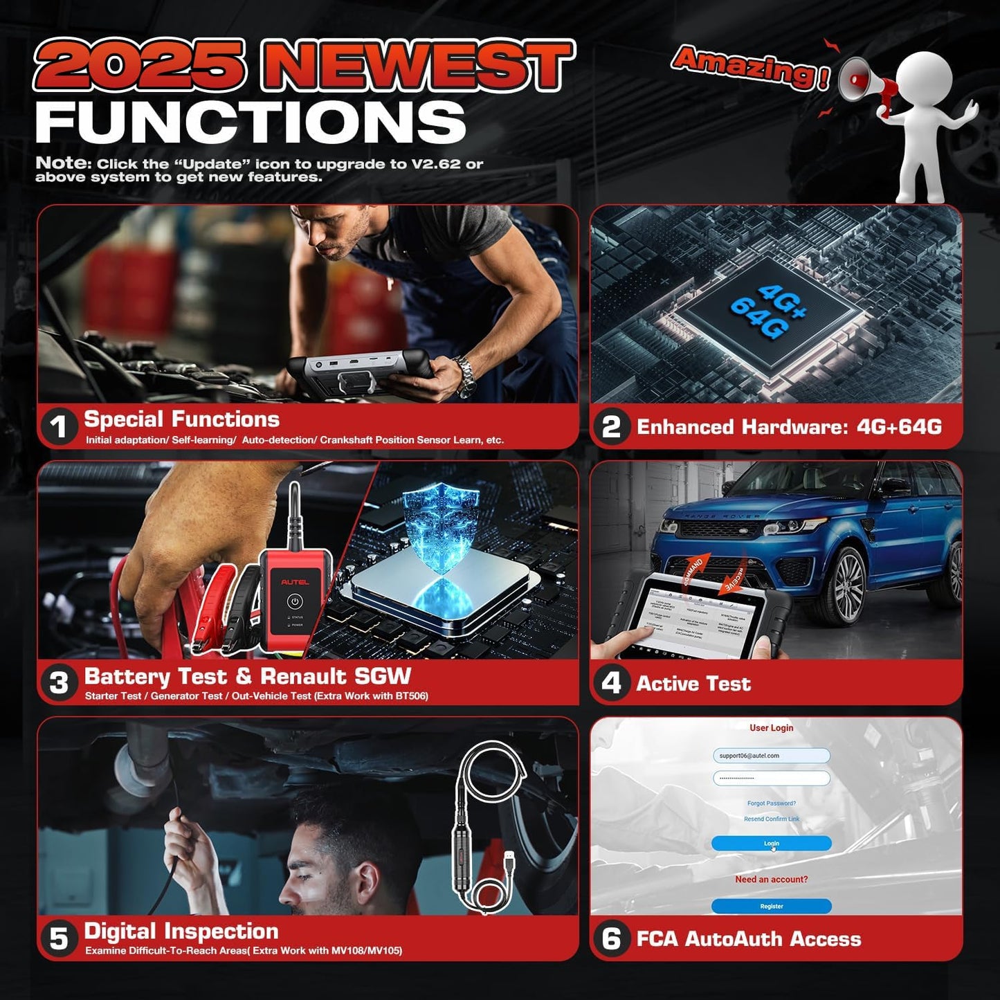 Autel MK808BT PRO 2025 Wireless Bidirectional OBD2 Scanner Tool