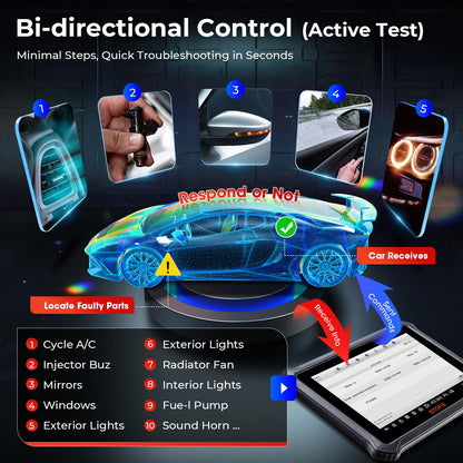 OTOFIX D1 Wireless OBD2 Scanner with Smartwatch – ECU Coding & 40+ Resets