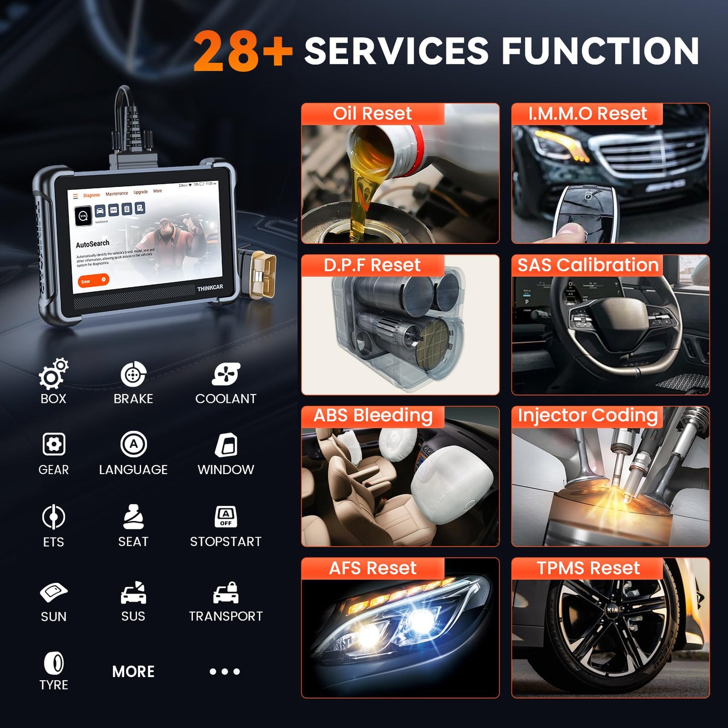 ThinkScan 672 OBD2 Scanner with 28 Resets & CAN FD