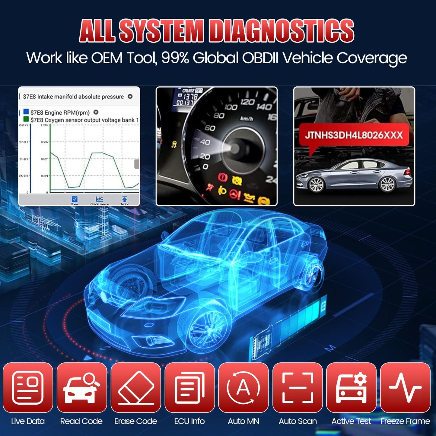 Autel MaxiCOM MK808Z-TS 2024 Bi-Directional OBD2 Scanner with Full TPMS