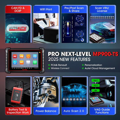 Autel MaxiPRO MP900TS Scanner – 2025 TPMS & ECU Tool