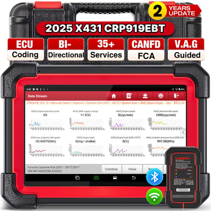 LAUNCH X431 CRP919EBT Elite 2025 Wireless OBD2 Scanner with ECU Coding