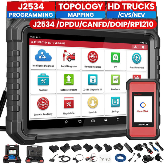 Launch X431 PRO3S+ Elite 2025 | J2534 HD Truck Scanner
