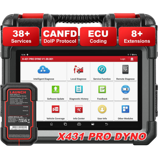 LAUNCH X431 PRO Dyno 2025 Scanner – ECU Coding & 38+ Services