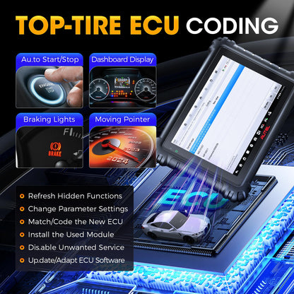 Autel MaxiSYS MS906 PRO Scanner 2025 - OE ECU Coding & 36+ Reset