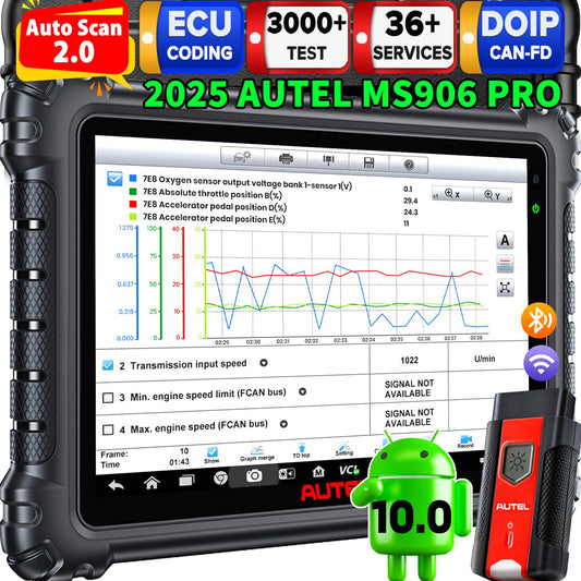 Autel MaxiSYS MS906 PRO Scanner 2025 – ECU Coding & 3000+ Tests