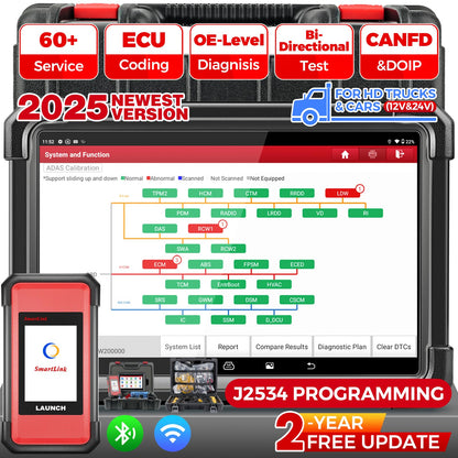 LAUNCH X431 PRO3S+ SMARTLINK HD 2025 - Heavy Duty Truck & Car Scanner