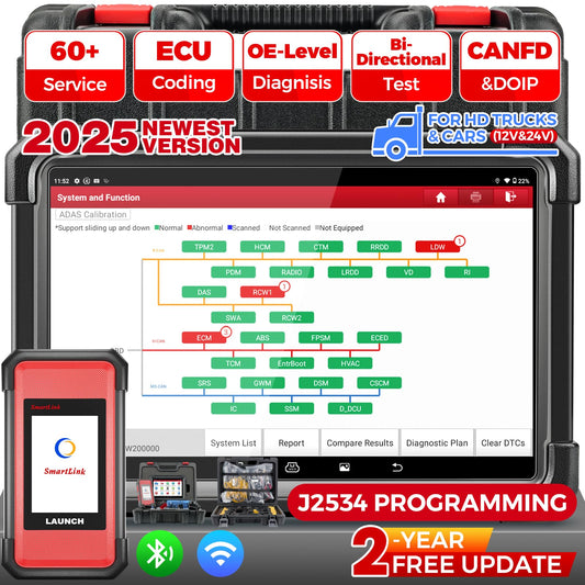 LAUNCH X431 PRO3S+ SMARTLINK HD 2025 - Heavy Duty Truck & Car Scanner
