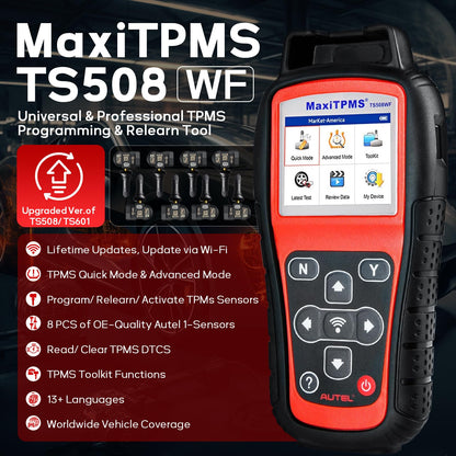 Autel TS508WF TPMS Tool Kit – MX-Sensor Programming & Reset