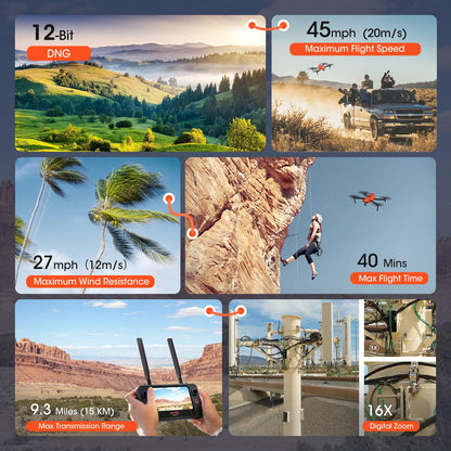 Autel EVO 2 Pro V3 Drone – 6K HDR, 40min Flight, Smart Controller