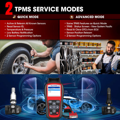 Autel MaxiTPMS TS508WF TPMS Tool – Sensor Programming & Relearn