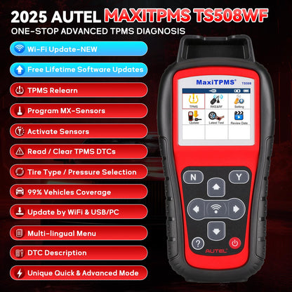 Autel MaxiTPMS TS508WF 2025 – Advanced TPMS Programming Tool
