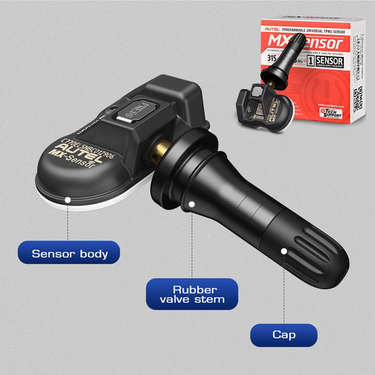 Autel MX TPMS Sensors 2-in-1 315/433MHz – 4PCS Rubber Valve