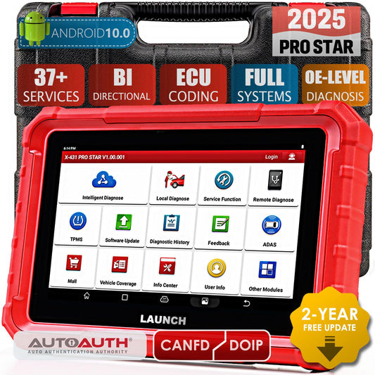 LAUNCH X431 PRO STAR 2025 OBD2 Scanner – ECU Coding & 37+ Resets