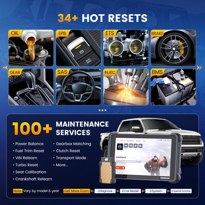 ThinkScan 689BT OBD2 Scanner with ECU Coding & 34 Services