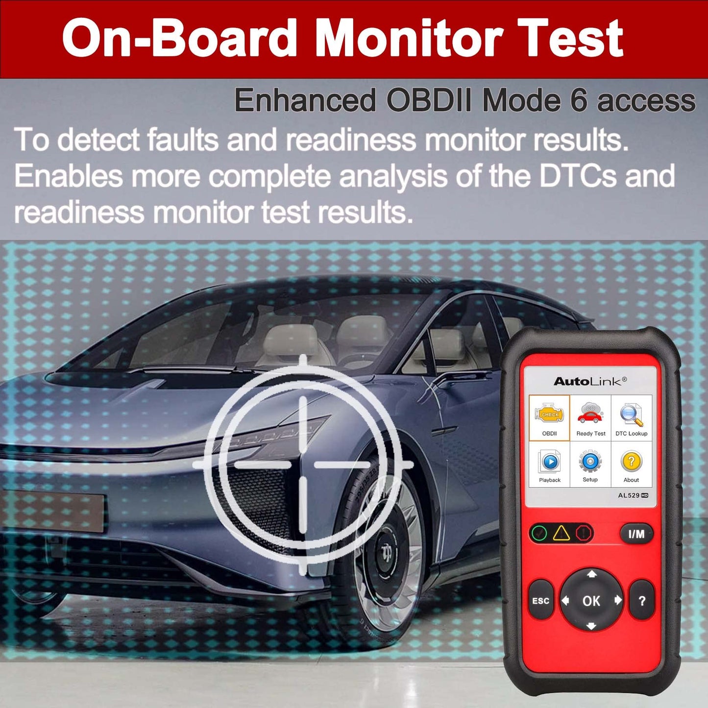 Autel AutoLink AL529HD Heavy Duty OBD2 Scanner with VIN & Live Data