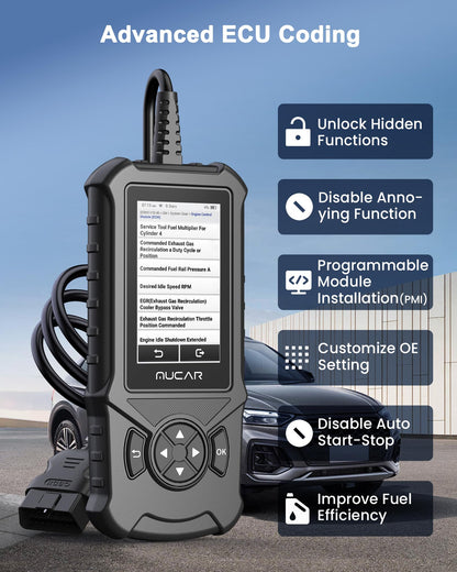 MUCAR CDE900S GM Bi-Directional OBD2 Scanner with 40+ Reset Services