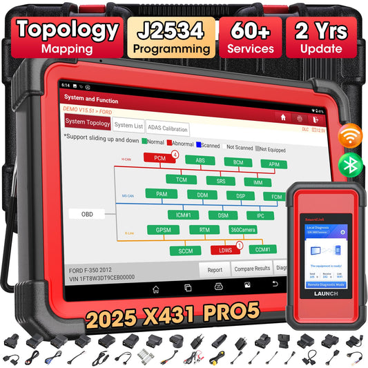 LAUNCH X431 PRO5 J2534 Reprogramming Tool with ECU Coding