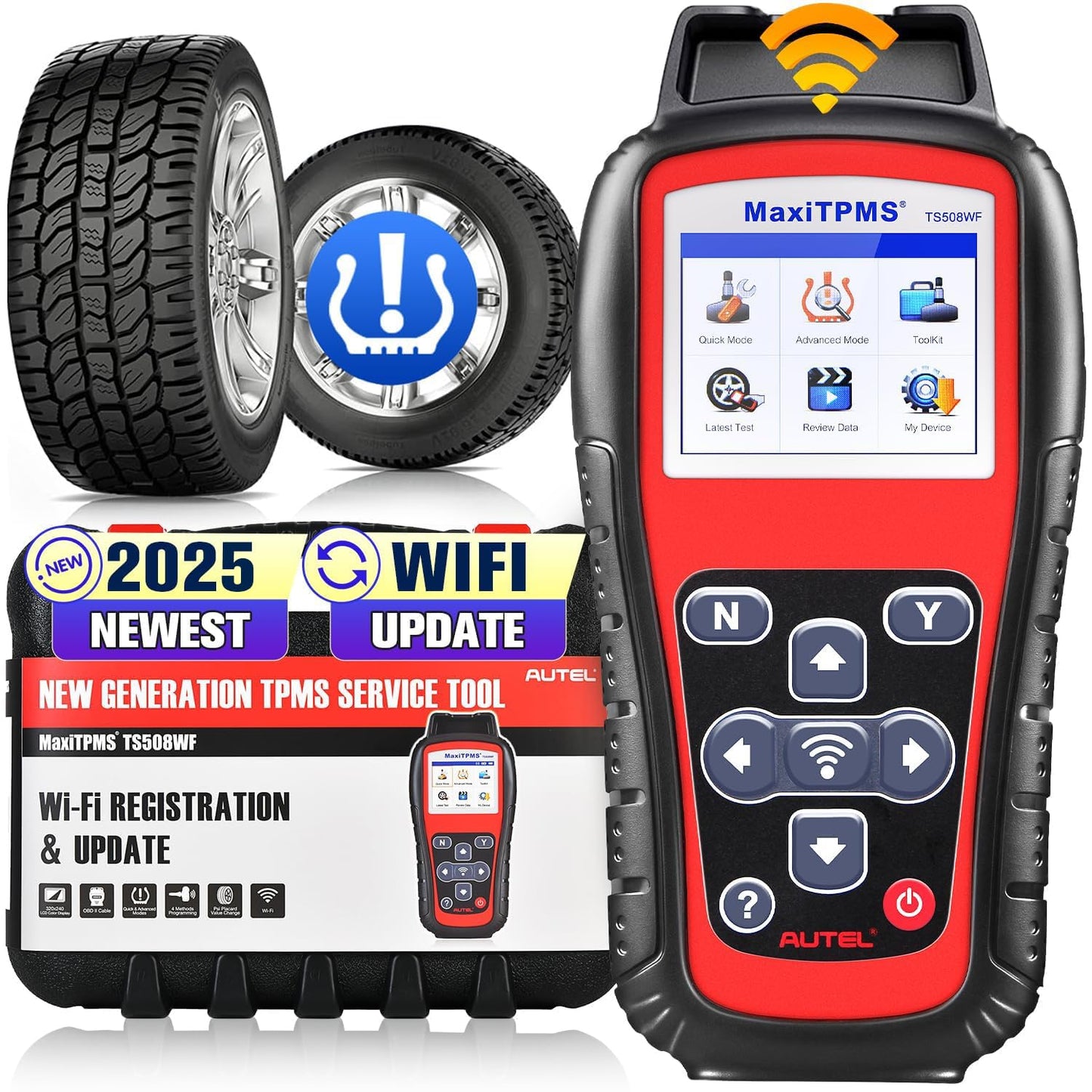 Autel MaxiTPMS TS508WF WiFi TPMS Relearn & Programming Tool 2025