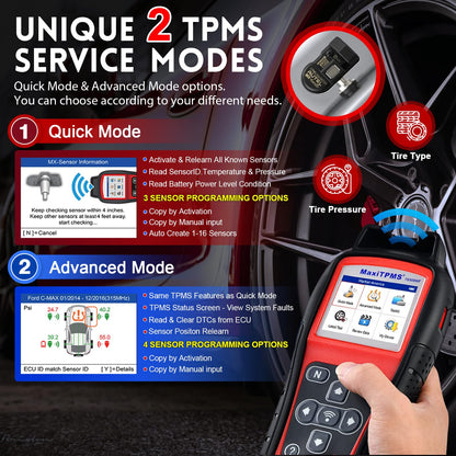 Autel MaxiTPMS TS508WF TPMS Relearn & Reset Tool 2025