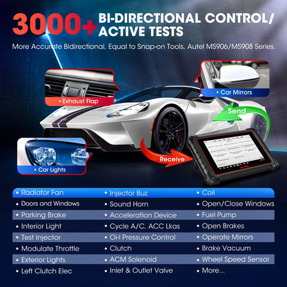 Autel MaxiPRO MP900 2025 ECU Coding & Bi-Directional OBD2 Scanner