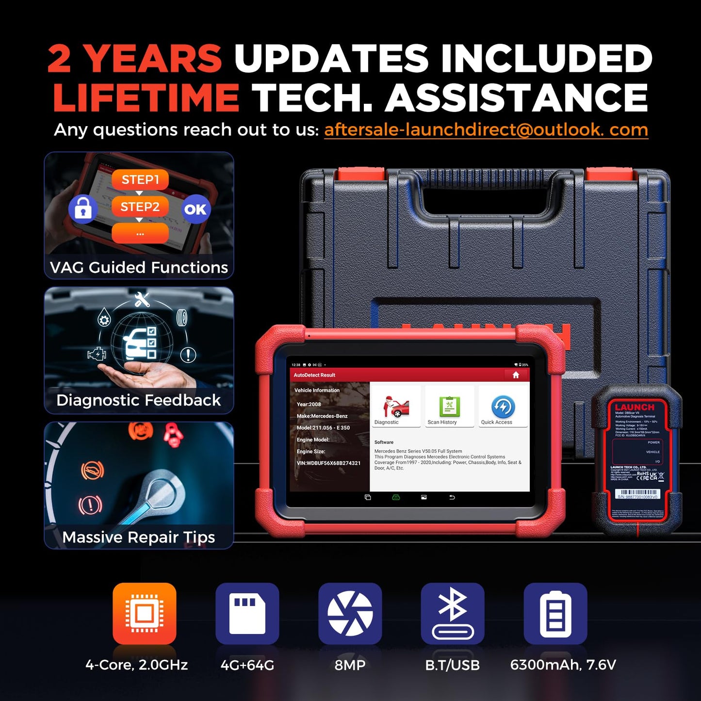 LAUNCH X431 CRP919XBT Elite 2025 Wireless OBD2 Scanner