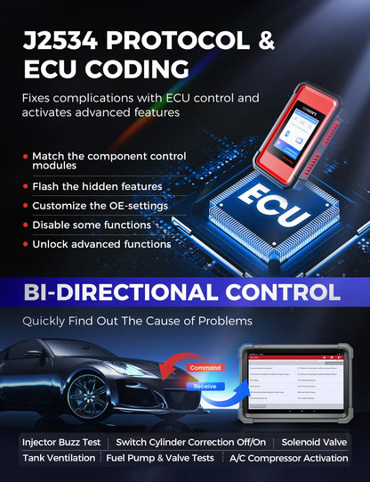 Launch X431 PRO3 V+ Elite 2025 OBD2 Scanner J2534